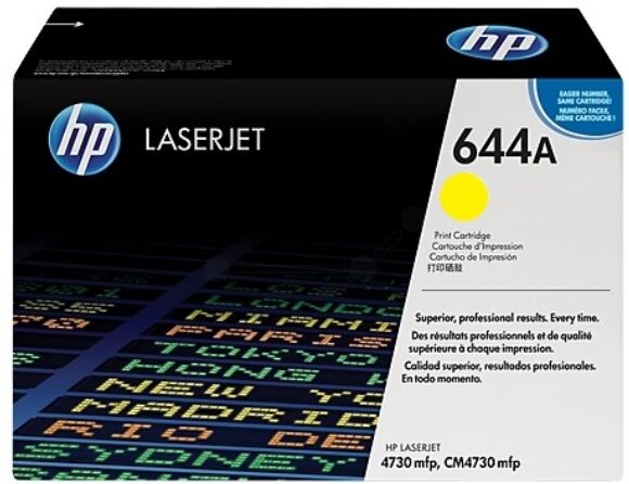 HP Original HP Color LaserJet 4730 X MFP Toner (644A / Q 6462 A) gelb, 12.000 Seiten, 4,08 Rp pro Seite