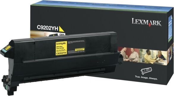 Lexmark Original Lexmark Optra C 920 TN Toner (C9202YH) gelb, 14.000 Seiten, 1,55 Rp pro Seite - ersetzt Tonerkartusche C9202YH für Lexmark Optra C 920TN