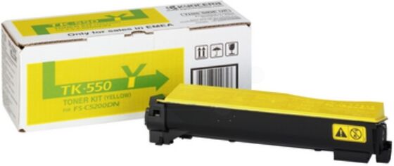 Kyocera Original Kyocera FS-C 5200 DN Toner (TK-550 Y / 1T02HMAEU0) gelb, 6.000 Seiten, 1,82 Rp pro Seite