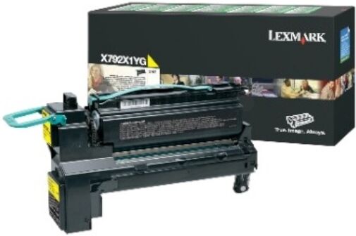 Lexmark Original Lexmark X792X2YG Toner gelb, 20.000 Seiten, 2,82 Rp pro Seite - ersetzt Lexmark X792X2YG Tonerkartusche