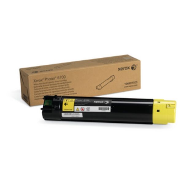 Xerox Original Xerox Phaser 6700 N Toner (106 R 01509) gelb, 12.000 Seiten, 0,85 Rp pro Seite - ersetzt Tonerkartusche 106R01509 für Xerox Phaser 6700N