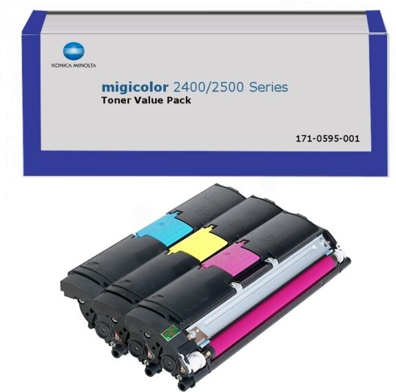 Konica Minolta Original Konica Minolta Magicolor 2450 DX Toner (171-0595-001 / A00W012) multicolor, 4.500 Seiten, 7,15 Rp pro Seite