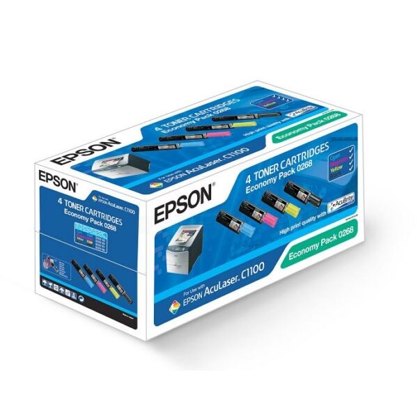 Epson Original Epson Aculaser CX 11 NFT Toner (0268 / C 13 S0 50268) multicolor, Inhalt: 4500+3x1500