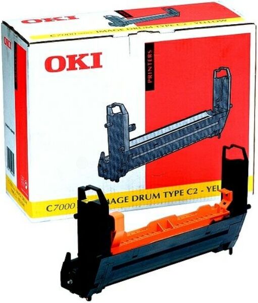 Oki Original OKI C 7500 N Trommel (TYPE C4 / 41962805) gelb, 23.000 Seiten, 0,95 Rp pro Seite - ersetzt Trommeleinheit TYPEC4 / 41962805 für OKI C 7500N