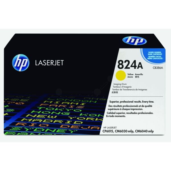 HP Original HP Color LaserJet CM 6040 Series Trommel (824A / CB 386 A) gelb, 23.000 Seiten, 0,53 Rp pro Seite