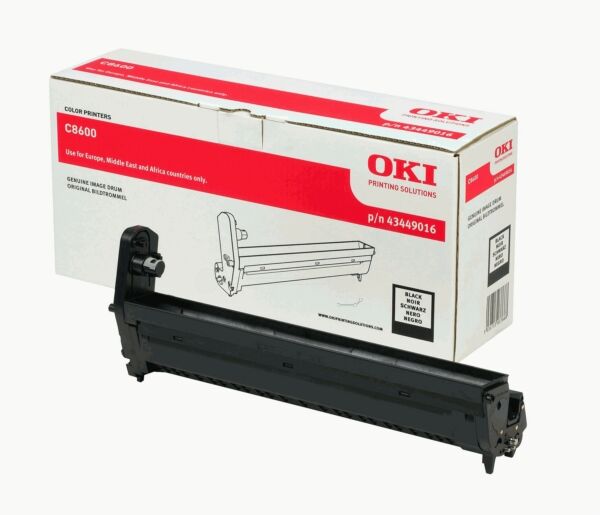 Oki Original OKI C 8800 Series Trommel (43449016) schwarz, 20.000 Seiten, 0,35 Rp pro Seite - ersetzt Trommeleinheit 43449016 für OKI C 8800Series