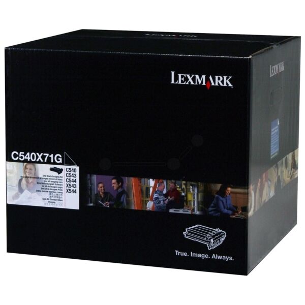 Lexmark Original Lexmark C 544 DN Trommel (C540X71G) schwarz, 30.000 Seiten, 0,83 Rp pro Seite - ersetzt Trommeleinheit C540X71G für Lexmark C 544DN