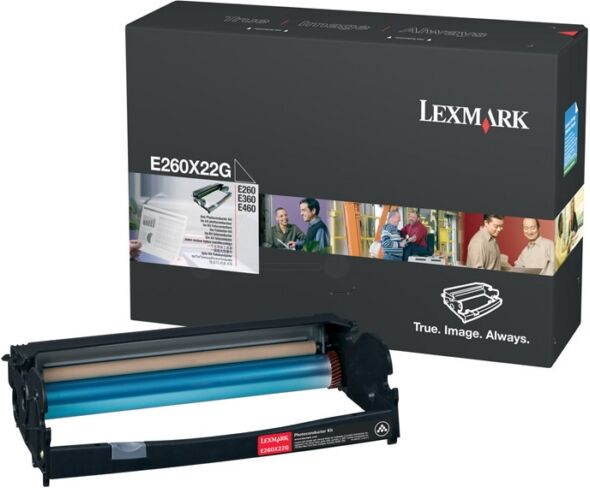 Lexmark Original Lexmark E 360 D Trommel (E260X22G), 30.000 Seiten, 0,16 Rp pro Seite - ersetzt Trommeleinheit E260X22G für Lexmark E 360D