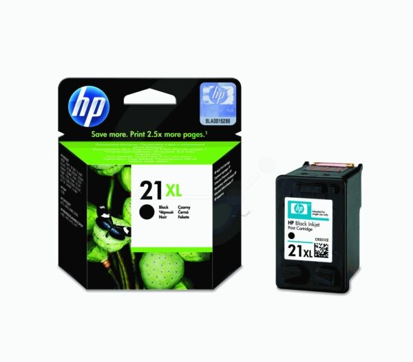 HP Original HP DeskJet F 2120 Tintenpatrone (21XL / C 9351 CE) schwarz, 475 Seiten, 8,07 Rp pro Seite, Inhalt: 12 ml