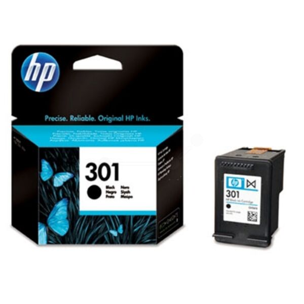 HP Original HP DeskJet 2541 Tintenpatrone (301 / CH 561 EE) schwarz, 190 Seiten, 8,66 Rp pro Seite, Inhalt: 3 ml