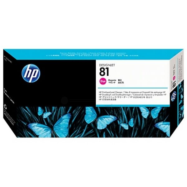 HP Original HP DesignJet 5000 PS Tintenpatrone (81 / C 4952 A) magenta, Inhalt: 13 ml - ersetzt Druckerpatrone 81 / C4952A für HP DesignJet 5000PS