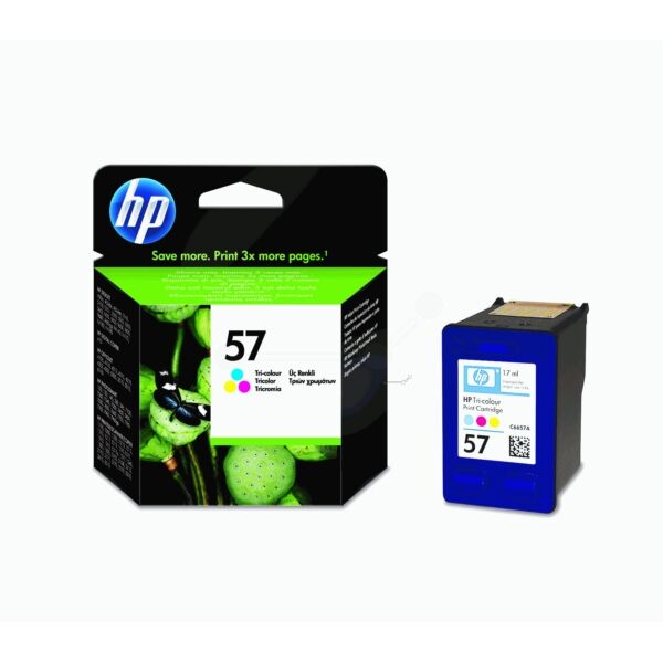 HP Original HP PhotoSmart 7960 Tintenpatrone (57 / C 6657 AE) farbe, 500 Seiten, 11,04 Rp pro Seite, Inhalt: 17 ml