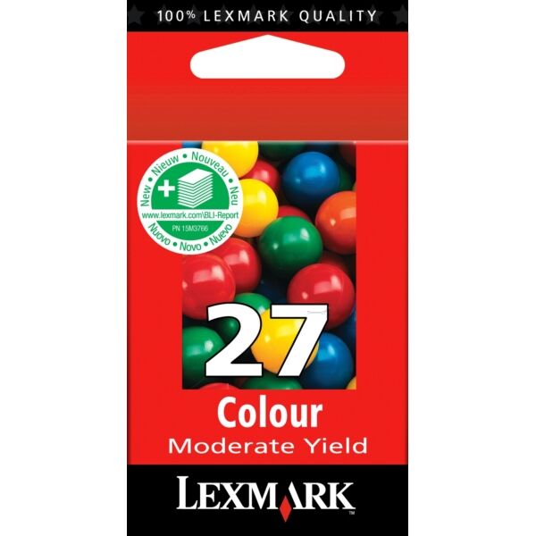 Lexmark Original Lexmark Z 503 Tintenpatrone (27HC / 10NX227E) farbe, 229 Seiten, 5,7 Rp pro Seite, Inhalt: 9 ml