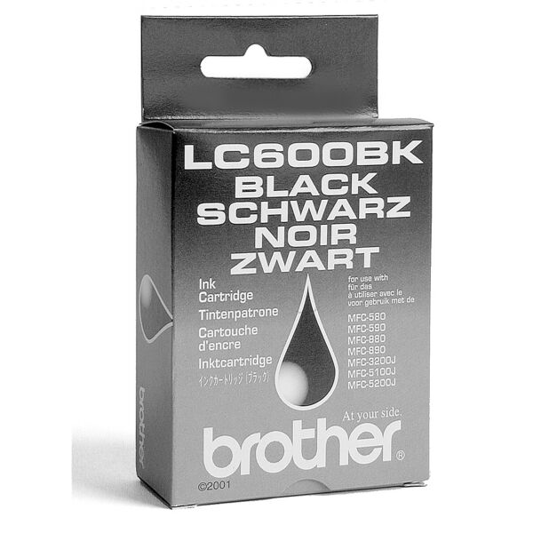 Brother Original Brother MFC-5200 Series Tintenpatrone (LC-600 BK) schwarz, 950 Seiten, 2,69 Rp pro Seite