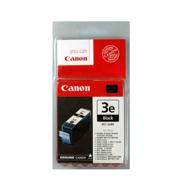 Canon Original Canon BJC 3010 Tintenpatrone (BCI-3 EBK / 4479 A 002) schwarz, 500 Seiten, 2,75 Rp pro Seite, Inhalt: 27 ml
