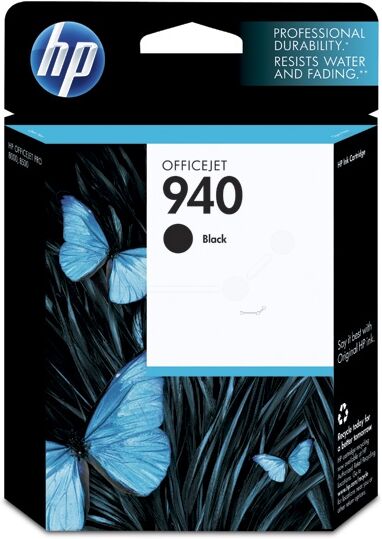 HP Original HP C 4902 AE / 940 Tintenpatrone schwarz, 1.000 Seiten, 2,87 Rp pro Seite, Inhalt: 22 ml - ersetzt HP C4902AE / 940 Druckerpatrone