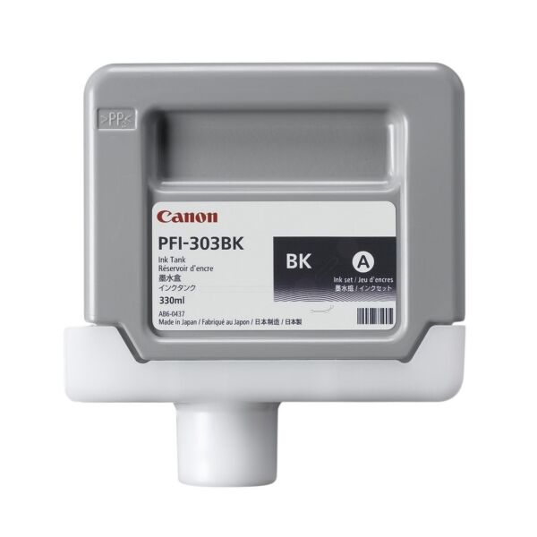 Canon Original Canon imagePROGRAF IPF 810 Tintenpatrone (PFI-303 BK / 2958 B 001) schwarz, Inhalt: 330 ml