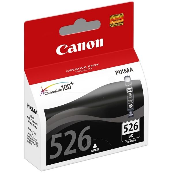 Canon Original Canon Pixma IP 4950 Tintenpatrone (CLI-526 BK / 4540 B 001) schwarz, 2.185 Seiten, 0,62 Rp pro Seite, Inhalt: 9 ml