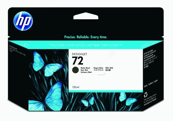 HP Original HP DesignJet T 770 Hard Disk Tintenpatrone (72 / C 9403 A) mattschwarz, Inhalt: 130 ml