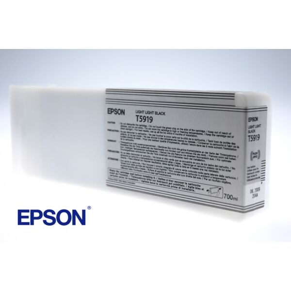 Epson Original Epson C 13 T 591900 / T5919 Tintenpatrone schwarz, Inhalt: 700 ml - ersetzt Epson C13T591900 / T5919 Druckerpatrone