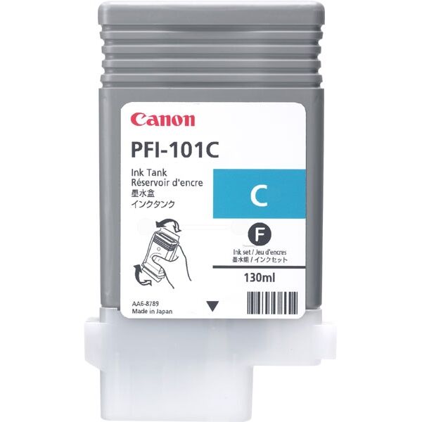 Canon Original Canon imagePROGRAF IPF 6000 S Tintenpatrone (PFI-101 C / 0884 B 001) cyan, Inhalt: 130 ml