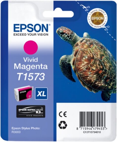 Epson Original Epson Stylus Photo R 3000 Tintenpatrone (T1573 / C 13 T 15734010) magenta, Inhalt: 25 ml