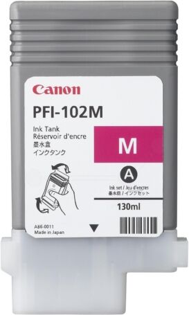 Canon Original Canon imagePROGRAF IPF 700 Tintenpatrone (PFI-102 M / 0897 B 001) magenta, Inhalt: 130 ml