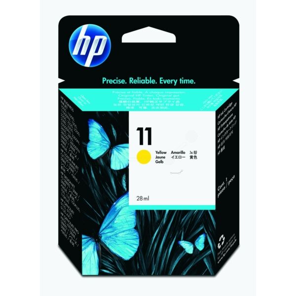 HP Original HP Color InkJet CP 1700 Tintenpatrone (11 / C 4838 AE) gelb, 2.550 Seiten, 2,36 Rp pro Seite, Inhalt: 28 ml