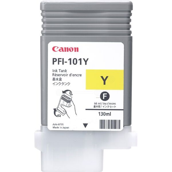 Canon Original Canon imagePROGRAF IPF 5100 Tintenpatrone (PFI-101 Y / 0886 B 001) gelb, Inhalt: 130 ml