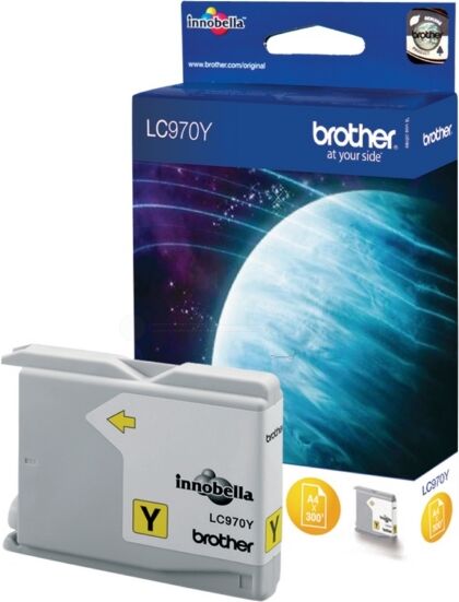 Brother Original Brother DCP-150 Series Tintenpatrone (LC-970 Y) gelb, 300 Seiten, 3,32 Rp pro Seite, Inhalt: 10 ml