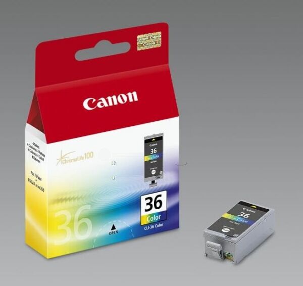 Canon Original Canon Pixma Mini 320 Tintenpatrone (CLI-36 / 1511 B 001) farbe, 249 Seiten, 5,9 Rp pro Seite, Inhalt: 12 ml