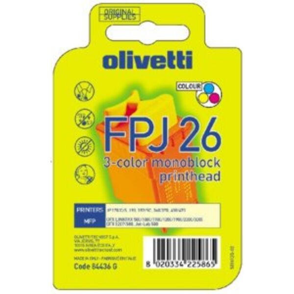 Olivetti Kompatibel zu Konica Minolta Minoltafax 1022 Tintenpatrone (FPJ 26 / 84436) farbe, 150 Seiten, 20,03 Rp pro Seite von Olivetti