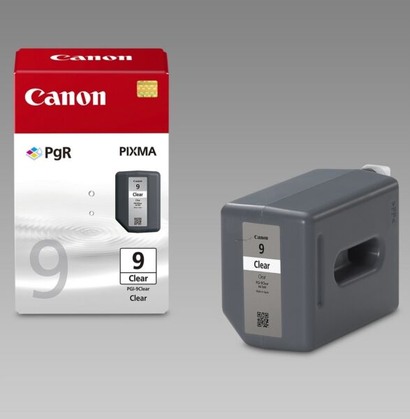 Canon Original Canon Pixma MX 7600 Tintenpatrone (PGI-9 CLEAR / 2442 B 001), 1.635 Seiten, 0,86 Rp pro Seite, Inhalt: 14 ml