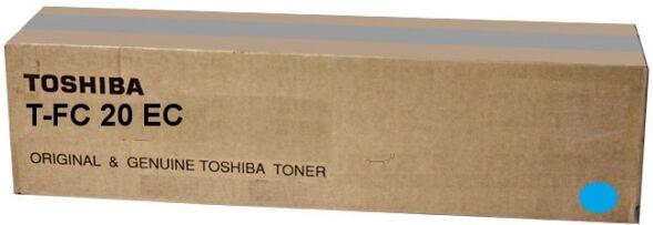 Toshiba Original Toshiba E-Studio 2020 C Toner (T-FC 20 EC / 6AJ00000064) cyan, 16.800 Seiten, 0,45 Rp pro Seite