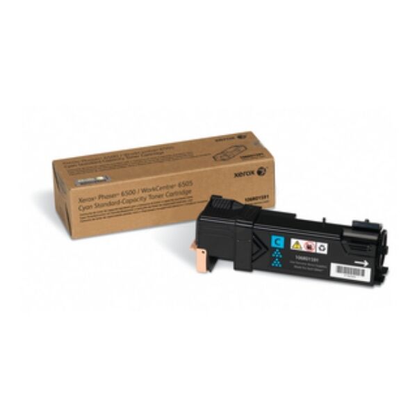 Xerox Original Xerox Phaser 6500 N Toner (106 R 01591) cyan, 1.000 Seiten, 9,03 Rp pro Seite - ersetzt Tonerkartusche 106R01591 für Xerox Phaser 6500N