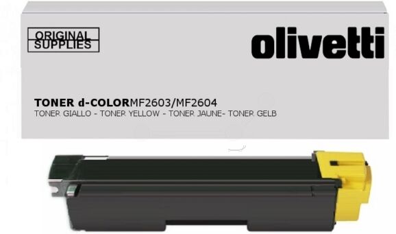 Olivetti Original Olivetti D-Color MF 2603 Series Toner (B0949) gelb, 5.000 Seiten, 2,67 Rp pro Seite