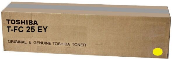 Toshiba Original Toshiba 6AJ00000081 / T-FC 25 EY Toner gelb, 26.800 Seiten, 0,39 Rp pro Seite - ersetzt Toshiba 6AJ00000081 / TFC25EY Tonerkartusche