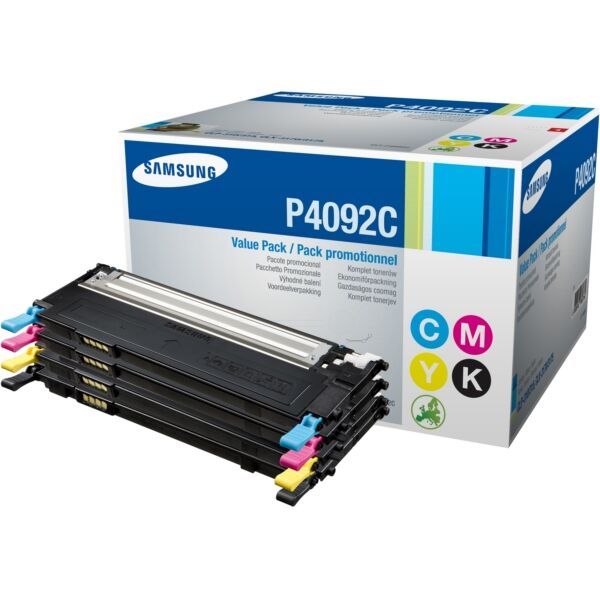 Samsung Original Samsung CLX-3170 N Toner (P4092C / CLT-P 4092 C/ELS) multicolor, Inhalt: 1500 pg+3x1000 pg