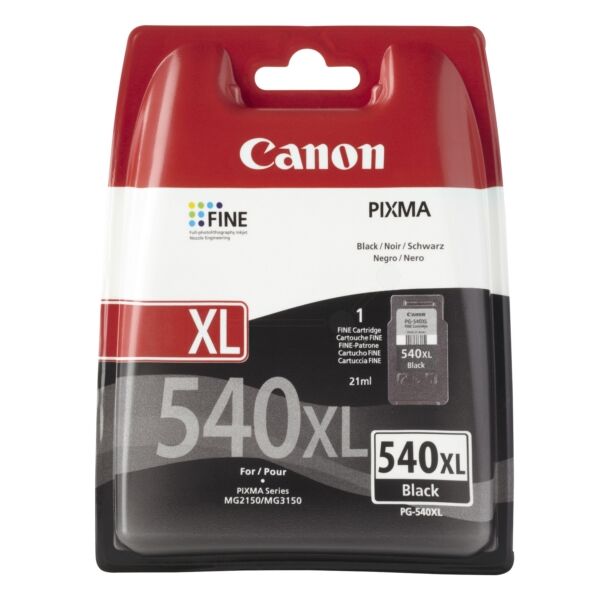 Canon Original Canon Pixma MG 2140 Tintenpatrone (PG-540 XL / 5222 B 005) schwarz, 600 Seiten, 4,27 Rp pro Seite, Inhalt: 21 ml