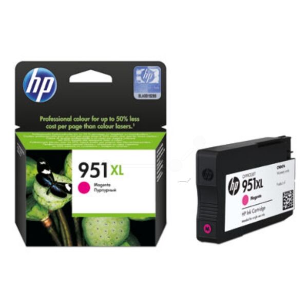 HP Original HP OfficeJet Pro 251 dw Tintenpatrone (951XL / CN 047 AE) magenta, 1.500 Seiten, 2,28 Rp pro Seite, Inhalt: 17 ml