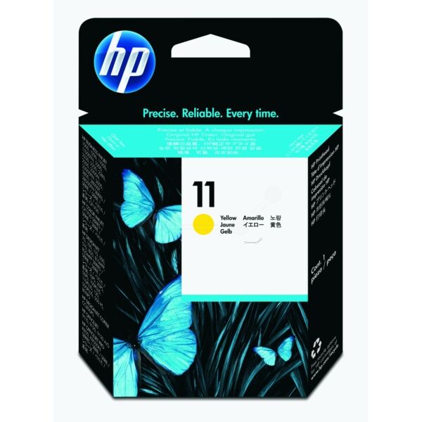 HP Original HP Business InkJet 1100 DTN Tintenpatrone (11 / C 4813 A) gelb, Inhalt: 8 ml