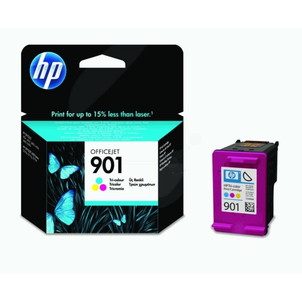 HP Original HP OfficeJet J 4535 Tintenpatrone (901 / CC 656 AE) farbe, 360 Seiten, 7,63 Rp pro Seite, Inhalt: 9 ml