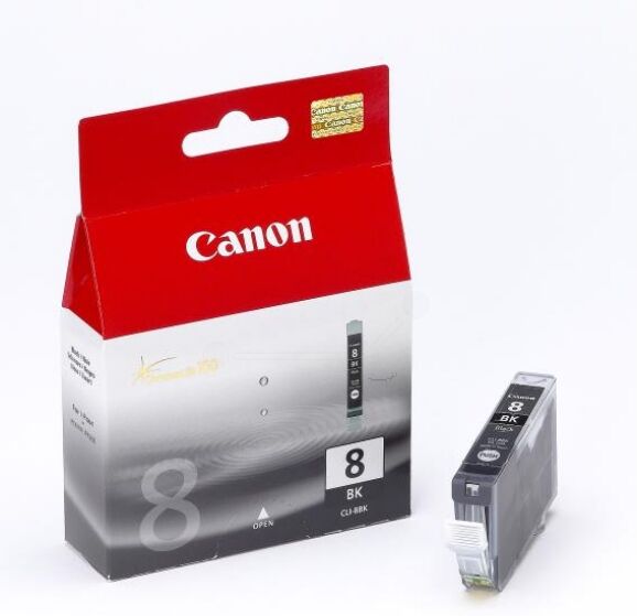 Canon Original Canon 0620 B 001 / CLI-8 BK Tintenpatrone schwarz, 400 Seiten, 2,45 Rp pro Seite, Inhalt: 13 ml