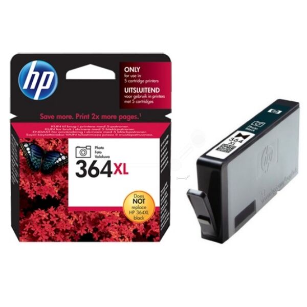 HP Original HP PhotoSmart 7520 e All-in-One Tintenpatrone (364XL / CB 322 EE) photoschwarz, 290 Seiten, 8,88 Rp pro Seite, Inhalt: 7 ml