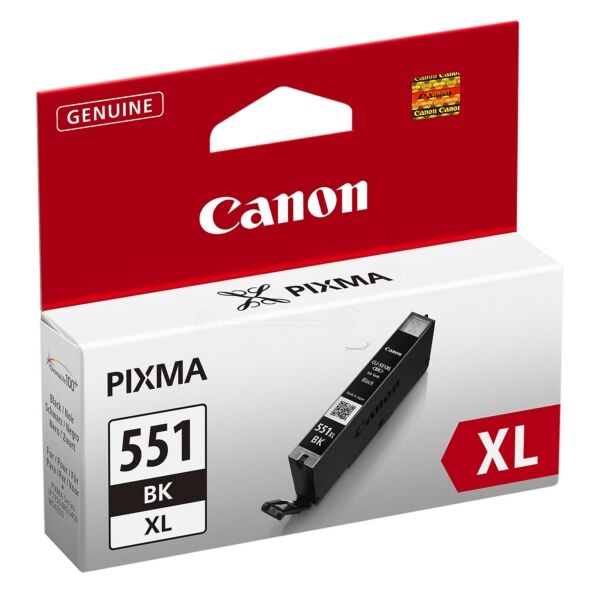 Canon Original Canon Pixma MG 6450 Tintenpatrone (CLI-551 BKXL / 6443 B 001) schwarz, 5.530 Seiten, 0,29 Rp pro Seite, Inhalt: 11 ml