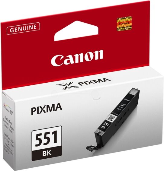 Canon Original Canon Pixma MG 6300 Series Tintenpatrone (CLI-551 BK / 6508 B 001) schwarz, 1.795 Seiten, 0,67 Rp pro Seite, Inhalt: 7 ml