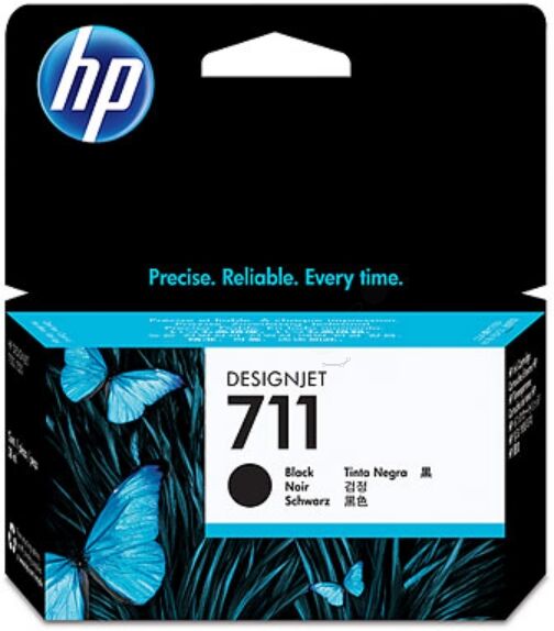 HP Original HP DesignJet T 530 Series Tintenpatrone (711 / CZ 129 A) schwarz, Inhalt: 38 ml