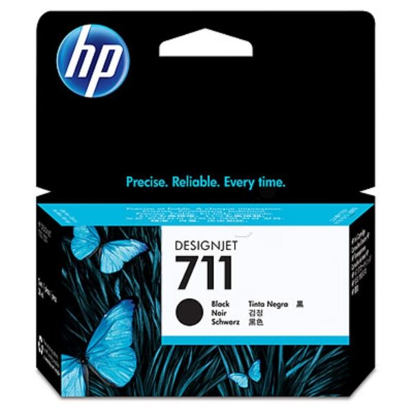 HP Original HP DesignJet T 520 Tintenpatrone (711 / CZ 133 A) schwarz, Inhalt: 80 ml - ersetzt Druckerpatrone 711 / CZ133A für HP DesignJet T520