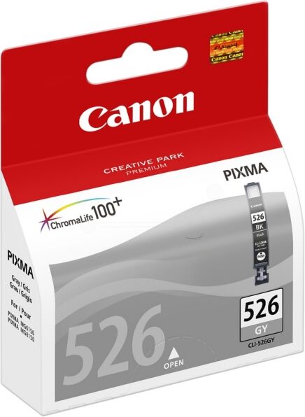 Canon Original Canon Pixma MG 8200 Series Tintenpatrone (CLI-526 GY / 4544 B 001) grau, 437 Seiten, 3,08 Rp pro Seite, Inhalt: 9 ml