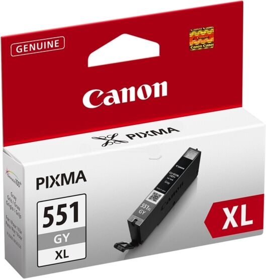 Canon Original Canon Pixma IP 8750 Tintenpatrone (CLI-551 GYXL / 6447 B 001) grau, 3.350 Seiten, 0,49 Rp pro Seite, Inhalt: 11 ml